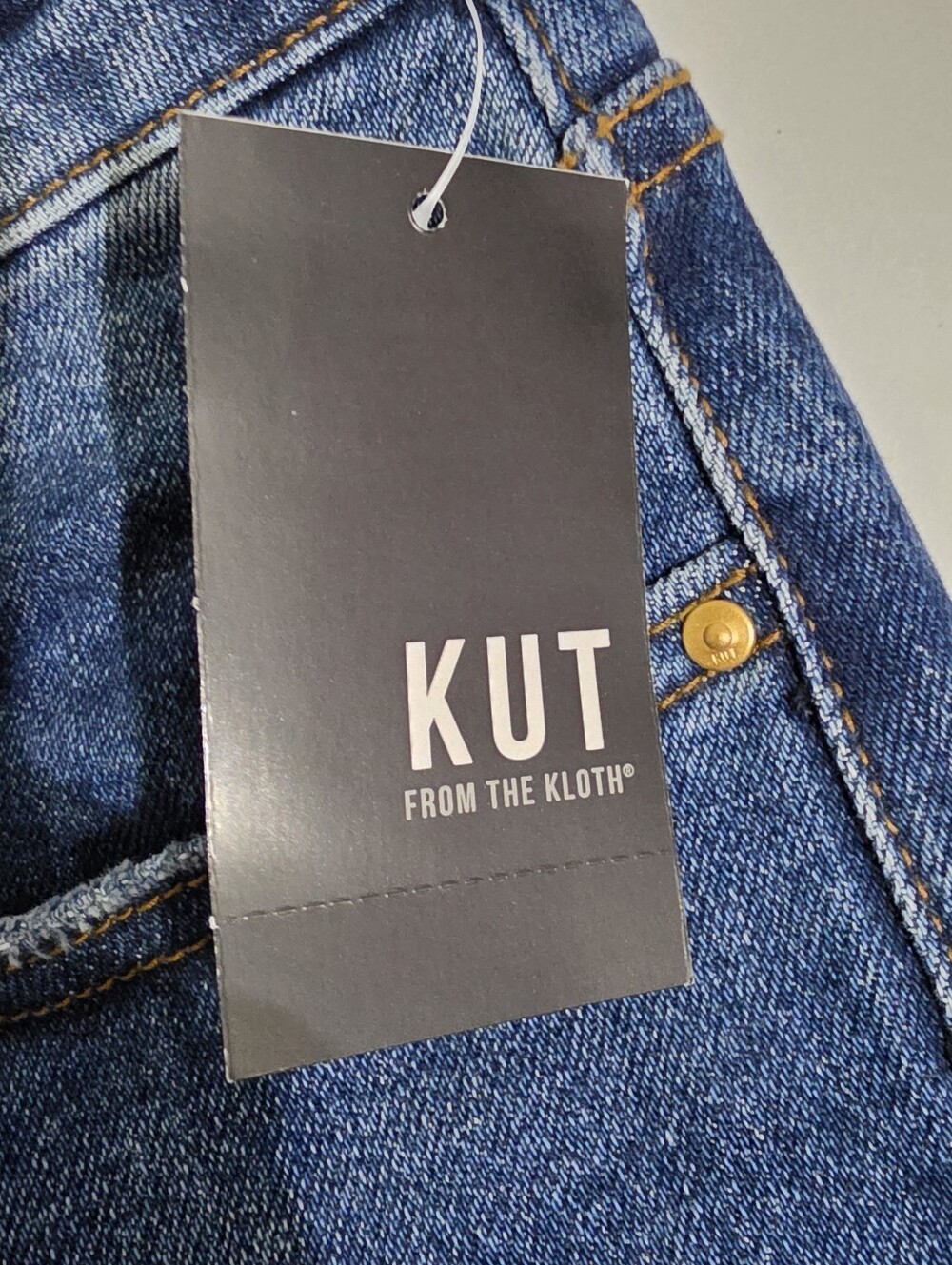 KUT From The Kloth Sienna Wide Leg Jeans Womens Size 8 Mid Rise Cuffed NEW - Picture 5 of 13